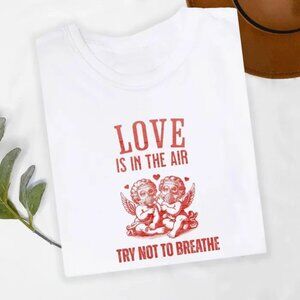 Funny Anti Valentines Day Shirt, Love Is In The Air Tee, Valentine Shirt